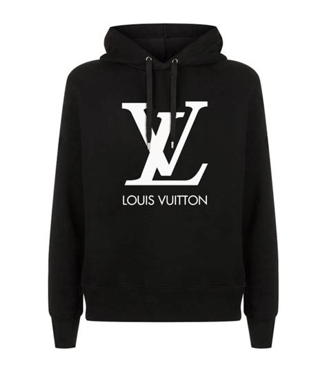 louis vuitton black and white hoodie